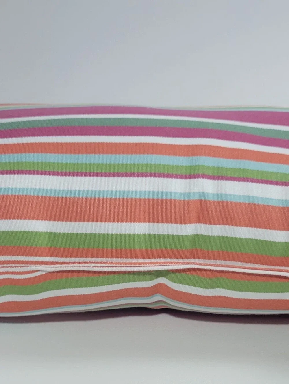 Sunbrella Striped Lumbar Pillow Indoor Outdoor